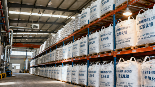 工业级氢氧化铝微粉产品装车照片展示