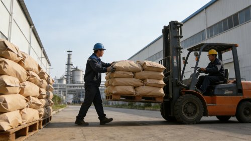 高分子吸水树脂批量装车