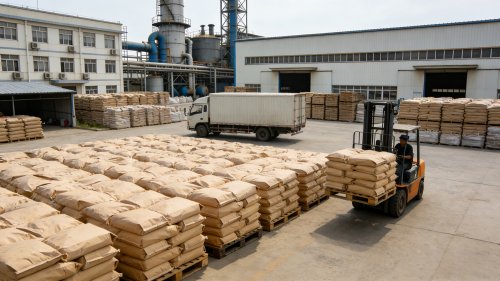 马鞍山改性氢氧化铝厂家产品装车现场展示