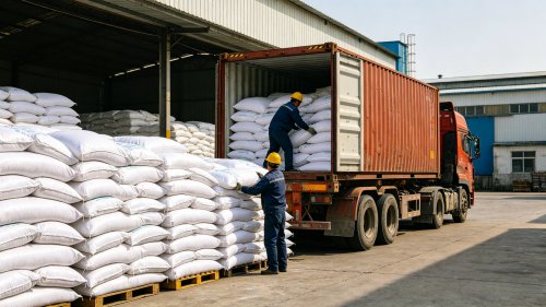 煅烧氢氧化铝粉吨袋装车阿尔法转化率≥95%中位粒径5微米用于电子陶瓷和精密抛光厂区实拍