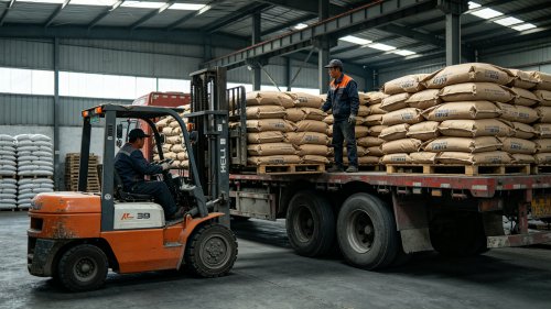 电子级氢氧化铝白色粉末工厂厂区装车纯度大于99.5%中位粒径8至12微米用于覆铜板无卤阻燃填料