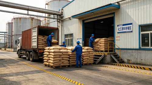 氢氧化铝阻燃剂超细粉末工厂厂区装车中位粒径1至5微米用于电线电缆和塑料阻燃填充