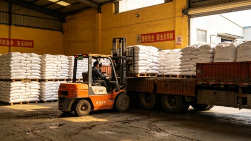 氢氧化铝阻燃剂吨袋装车硅烷表面处理添加量40%至65%达到UL94V-0阻燃等级厂区实拍