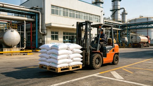 油漆加入氢氧化铝阻燃消烟填料产品码垛