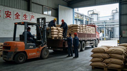 整车未改性氢氧化铝装车完毕发往各地，在铝盐生产、高透明人造石、催化剂载体等领域发挥不可替代的羟基活性价值